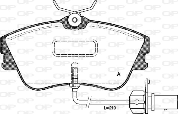 Open Parts BPA0480.21 - Brake Pad Set, disc brake autospares.lv