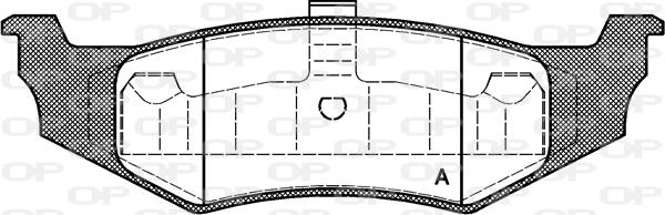 Open Parts BPA0482.40 - Brake Pad Set, disc brake autospares.lv