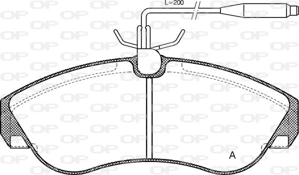 Open Parts BPA0487.02 - Brake Pad Set, disc brake autospares.lv