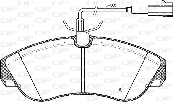 Open Parts BPA0487.11 - Brake Pad Set, disc brake autospares.lv