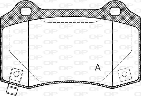 Open Parts BPA0434.54 - Brake Pad Set, disc brake autospares.lv