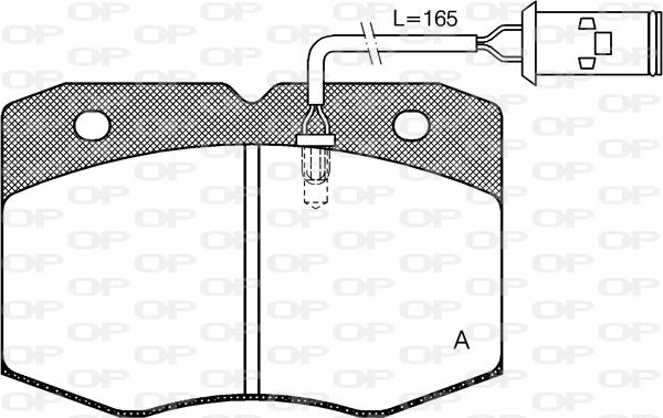 Open Parts BPA0435.02 - Brake Pad Set, disc brake autospares.lv