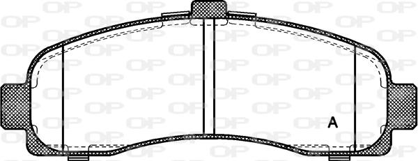 Open Parts BPA0431.10 - Brake Pad Set, disc brake autospares.lv