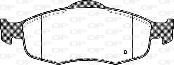 Open Parts BPA0432.00 - Brake Pad Set, disc brake autospares.lv