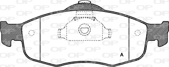 Open Parts BPA0432.00 - Brake Pad Set, disc brake autospares.lv