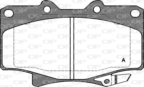 Open Parts BPA0429.04 - Brake Pad Set, disc brake autospares.lv