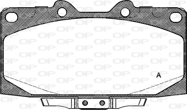 Open Parts BPA0599.12 - Brake Pad Set, disc brake autospares.lv