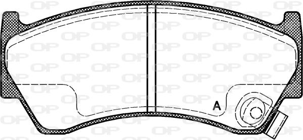 Open Parts BPA0592.42 - Brake Pad Set, disc brake autospares.lv