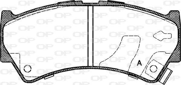 Open Parts BPA0592.52 - Brake Pad Set, disc brake autospares.lv