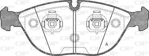 Open Parts BPA0597.00 - Brake Pad Set, disc brake autospares.lv