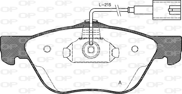 Open Parts BPA0589.42 - Brake Pad Set, disc brake autospares.lv