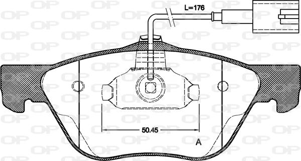 Open Parts BPA0589.32 - Brake Pad Set, disc brake autospares.lv