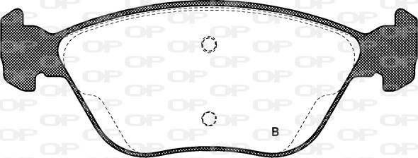 Open Parts BPA0589.21 - Brake Pad Set, disc brake autospares.lv