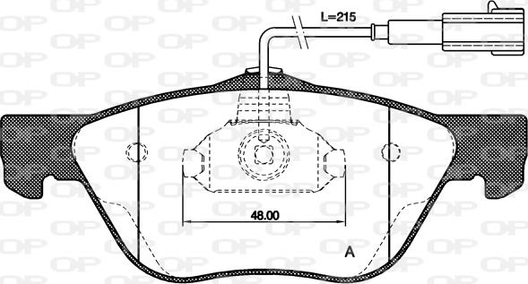 Open Parts BPA0589.22 - Brake Pad Set, disc brake autospares.lv