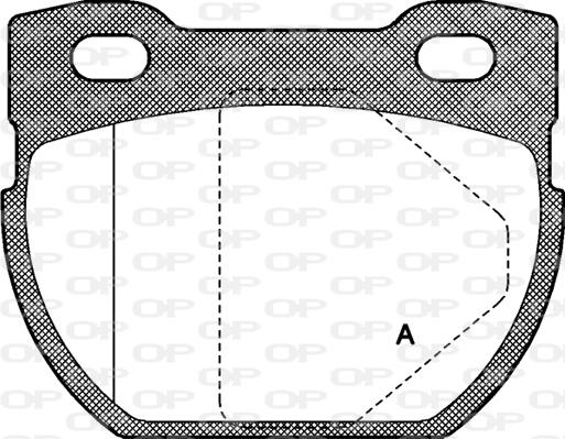 Open Parts BPA0584.00 - Brake Pad Set, disc brake autospares.lv