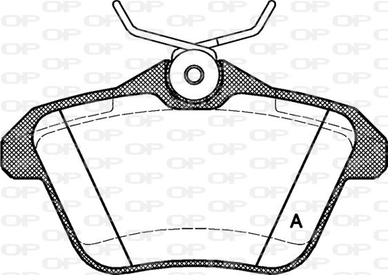 Open Parts BPA0581.10 - Brake Pad Set, disc brake autospares.lv