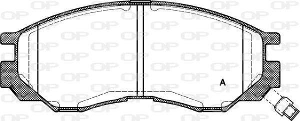 Open Parts BPA0583.00 - Brake Pad Set, disc brake autospares.lv