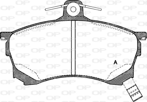 Open Parts BPA0582.00 - Brake Pad Set, disc brake autospares.lv