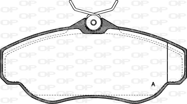 Open Parts BPA0576.00 - Brake Pad Set, disc brake autospares.lv