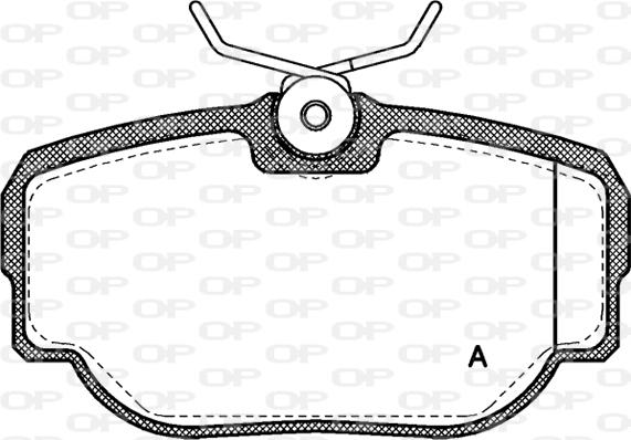 Open Parts BPA0577.00 - Brake Pad Set, disc brake autospares.lv