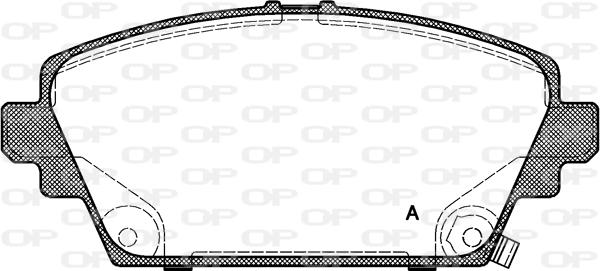 Open Parts BPA0694.02 - Brake Pad Set, disc brake autospares.lv