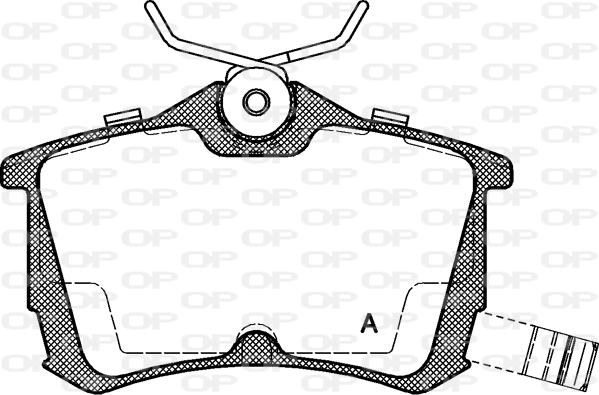 Open Parts BPA0695.02 - Brake Pad Set, disc brake autospares.lv