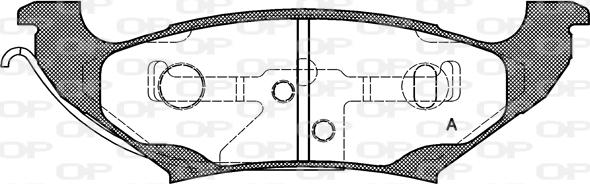 Open Parts BPA0690.10 - Brake Pad Set, disc brake autospares.lv