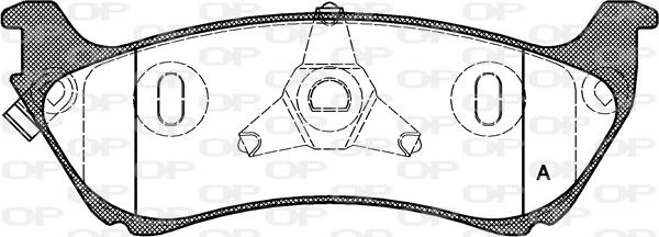 Open Parts BPA0698.01 - Brake Pad Set, disc brake autospares.lv