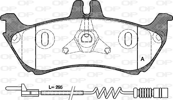 Open Parts BPA0698.11 - Brake Pad Set, disc brake autospares.lv