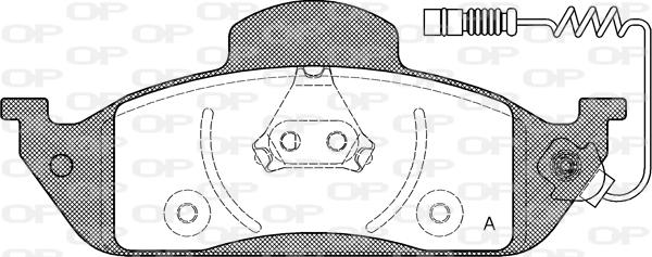 Open Parts BPA0697.01 - Brake Pad Set, disc brake autospares.lv