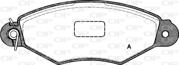 Open Parts BPA0643.00 - Brake Pad Set, disc brake autospares.lv