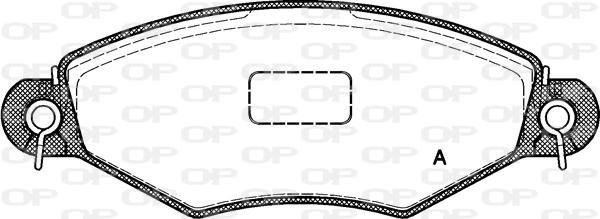 Open Parts BPA0643.10 - Brake Pad Set, disc brake autospares.lv