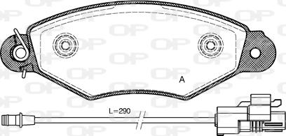 Open Parts BPA0643.30 - Brake Pad Set, disc brake autospares.lv