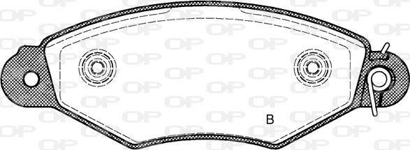 Open Parts BPA0643.30 - Brake Pad Set, disc brake autospares.lv