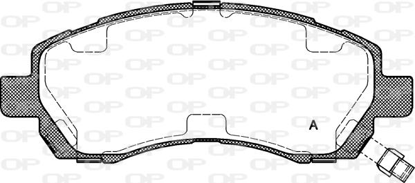 Open Parts BPA0647.02 - Brake Pad Set, disc brake autospares.lv