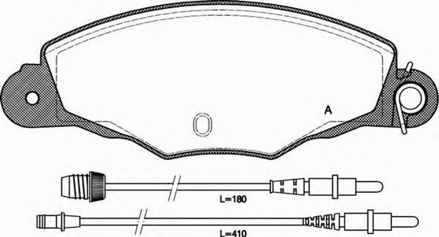 Open Parts BPA065904 - Brake Pad Set, disc brake autospares.lv