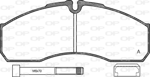 Remsa BPM0651.86 - Brake Pad Set, disc brake autospares.lv