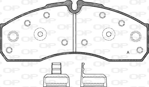 Open Parts BPA0651.30 - Brake Pad Set, disc brake autospares.lv