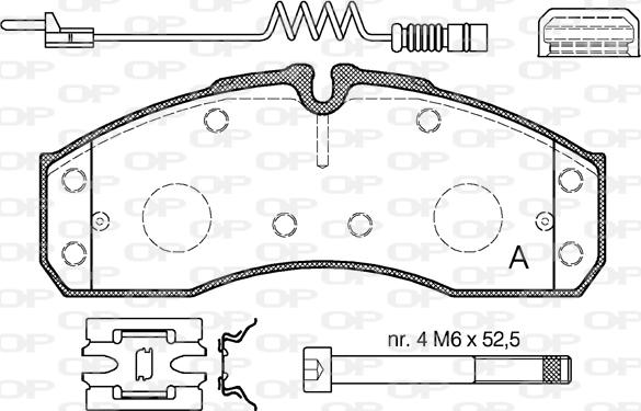 Open Parts BPA0651.22 - Brake Pad Set, disc brake autospares.lv