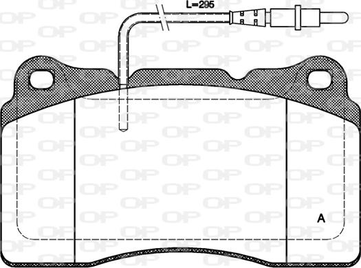 Open Parts BPA0666.14 - Brake Pad Set, disc brake autospares.lv
