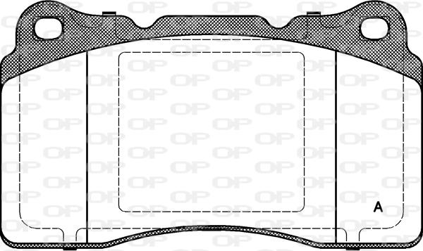 Open Parts BPA0666.10 - Brake Pad Set, disc brake autospares.lv