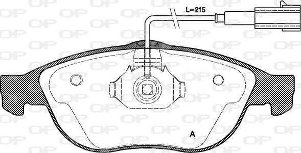 Open Parts BPA0660.11 - Brake Pad Set, disc brake autospares.lv