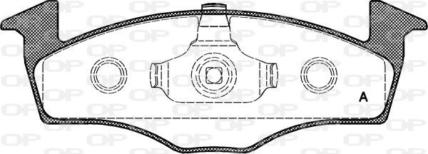 Open Parts BPA0609.00 - Brake Pad Set, disc brake autospares.lv