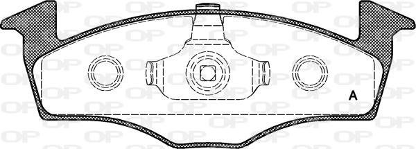 Open Parts BPA0609.10 - Brake Pad Set, disc brake autospares.lv