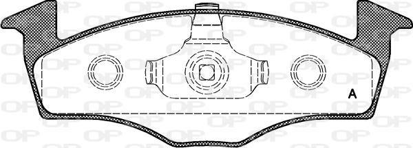 Open Parts BPA0609.20 - Brake Pad Set, disc brake autospares.lv