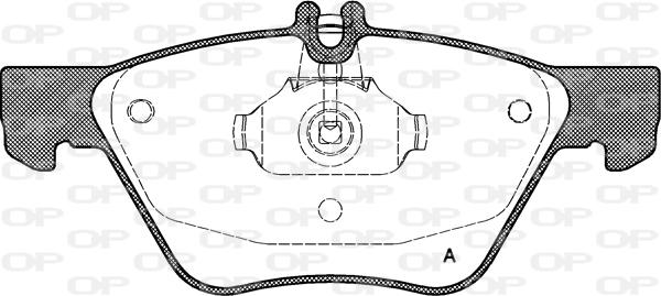 Open Parts BPA0601.00 - Brake Pad Set, disc brake autospares.lv