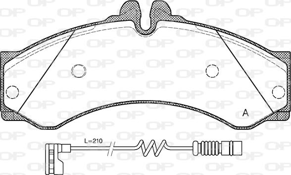 Open Parts BPA0614.12 - Brake Pad Set, disc brake autospares.lv