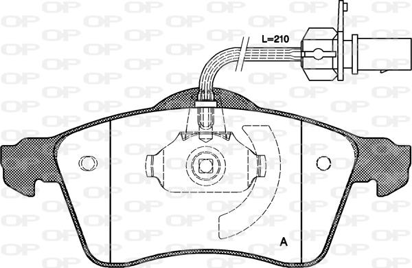 Open Parts BPA0618.01 - Brake Pad Set, disc brake autospares.lv