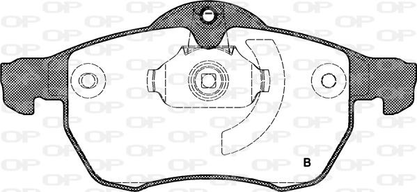 Open Parts BPA0683.02 - Brake Pad Set, disc brake autospares.lv
