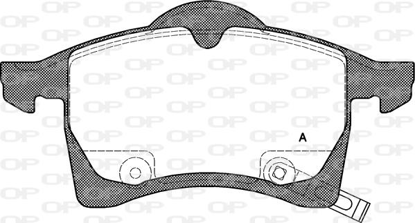 Open Parts BPA0683.02 - Brake Pad Set, disc brake autospares.lv